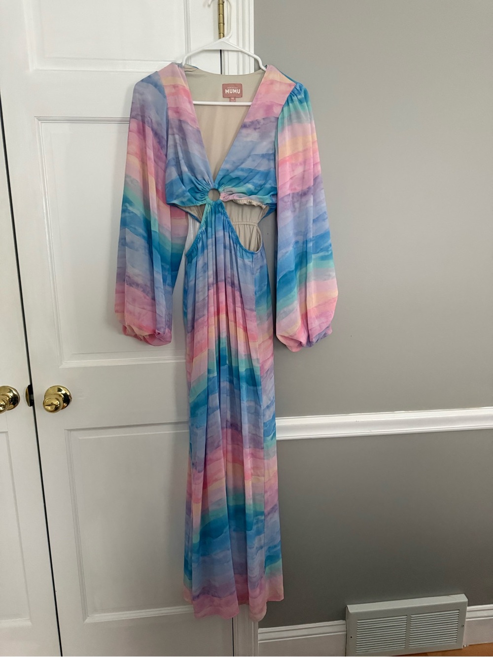 Show Me Your MuMu sunset cut out maxi dress